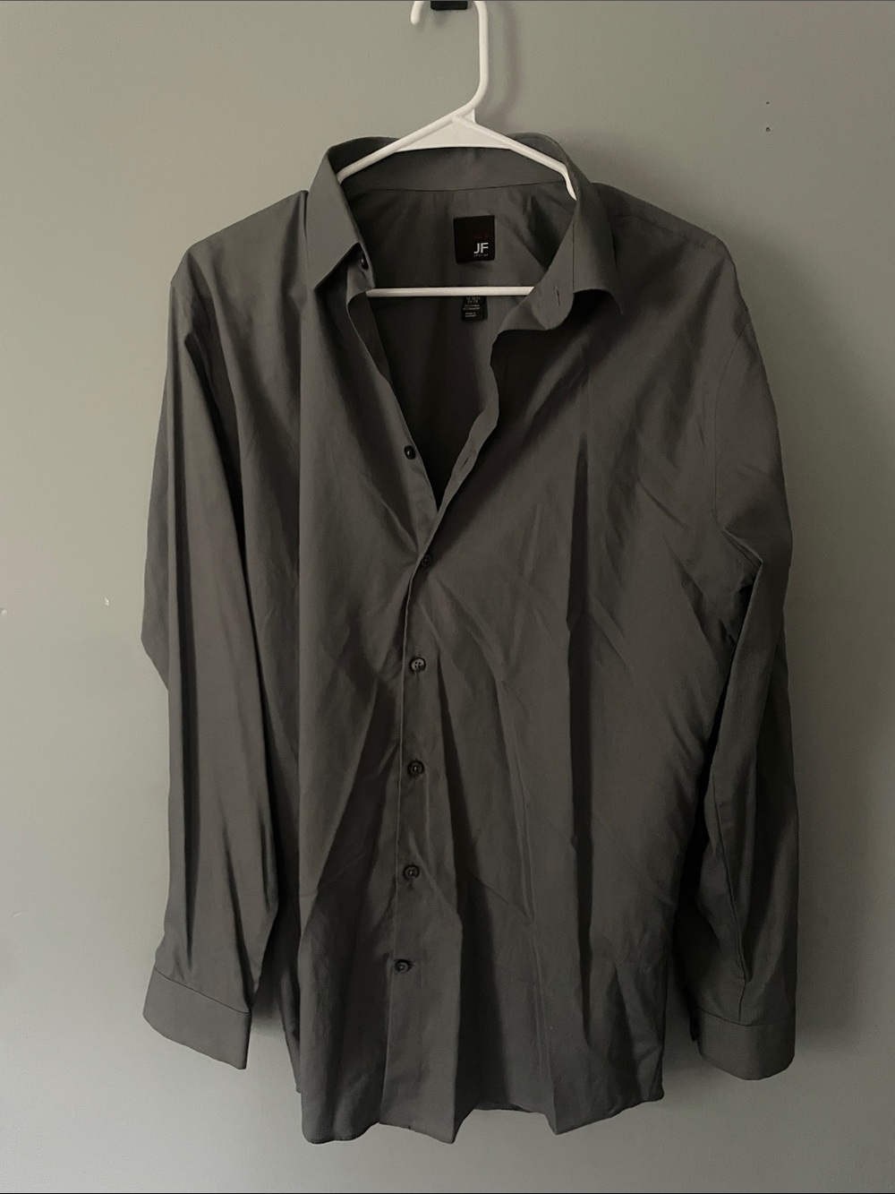 jf j.ferrar Men's Dark Gray Dress Shirt